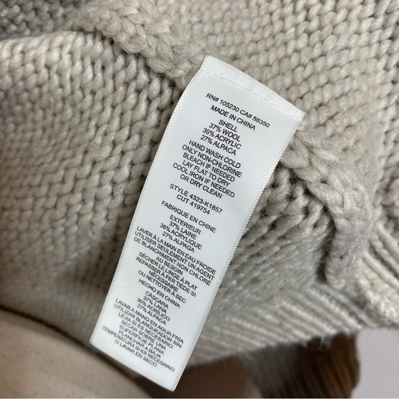 Joie Wool Alpaca Blend Open Front Sweater Cardigan - Picture 6 of 8